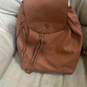 Tory Burch Brown Leather Backpack